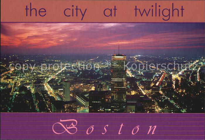 Boston Massachusetts The City at Twilight