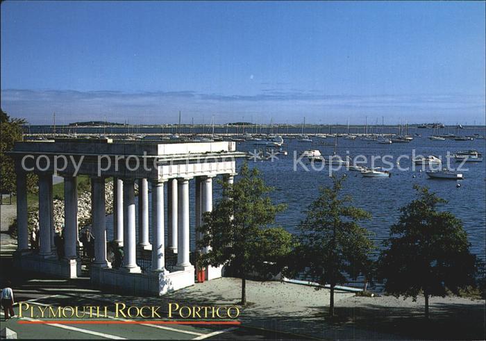 Plymouth Massachusetts Rock Portico