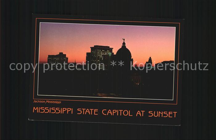 Jackson Mississippi State Capitolat Sunset