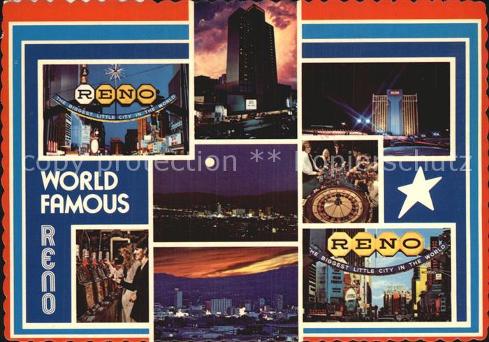 Reno Nevada Virginia Street Panorama Casino