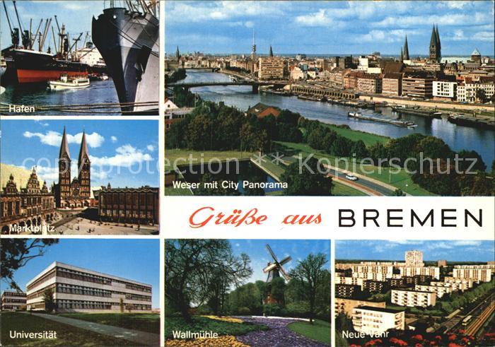 BREMEN  CITY Hafen Marktplatz Universitaet