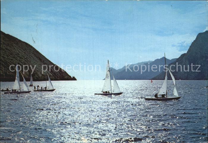 Segelboote Lago di Garda Controluce