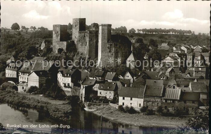 Runkel Lahn Burg Runkel Teilansicht