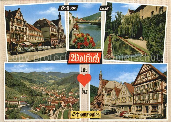 Wolfach Hauptstrasse Park Panorama Dorfmotiv