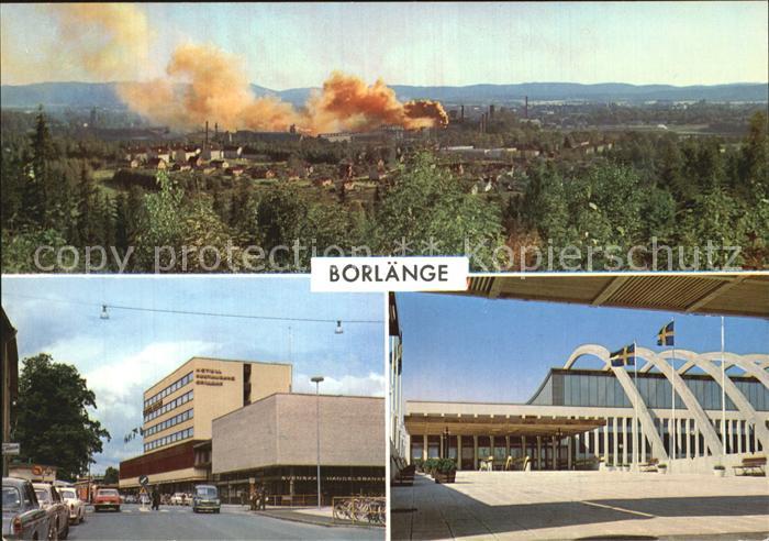 Borlaenge med Domnarvets jarnverk Maserhallen och Stationsgatan