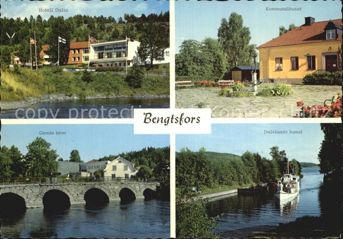 Bengtsfors Hotell Dalia Kommunalhuset Gamla bron Dalslands kanal