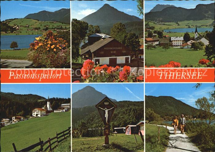 Thiersee See mit Kirchberg Passionsspielhaus Pendling Kaisergebirge Kirchberg Pf