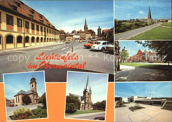 Lichtenfels Bayern Strassenpartie Kirchen Park Stadtplatz