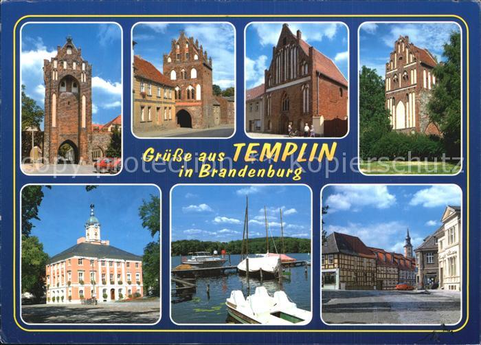 Templin Stadttor Kirche Rathaus Hafen Marktplatz