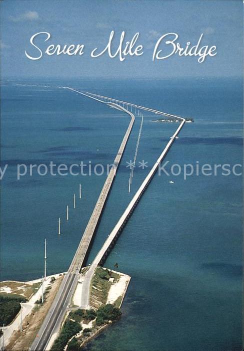 Key West Seven Mile Bridge Air view