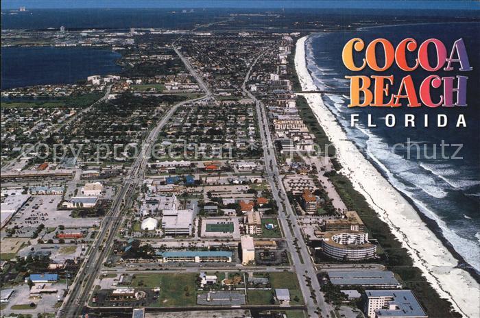 Florida US-State Cocoa Beach Atlantic Towers of Kennedy Space Center Air view