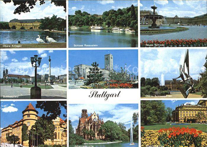 STUTTGART  CITY Obere Anlagen Schloss Rosenstein Neues Schloss Schlossplatz Haup