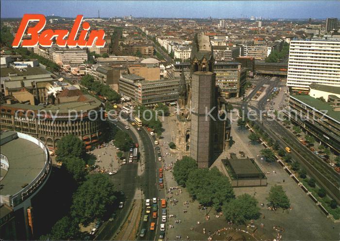 BERLIN  CITY Kaiser Wilhelm Gedaechtniskirche mit Breitscheidplatz