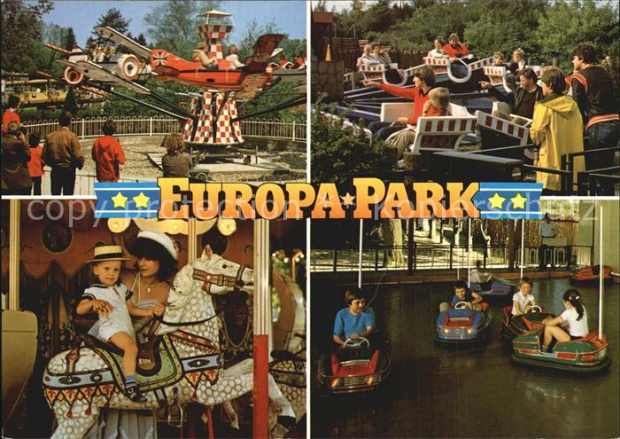 Rust Ortenaukreis Europa Park Roter Baron Berg und Talbahn Pferdekarussell Minis