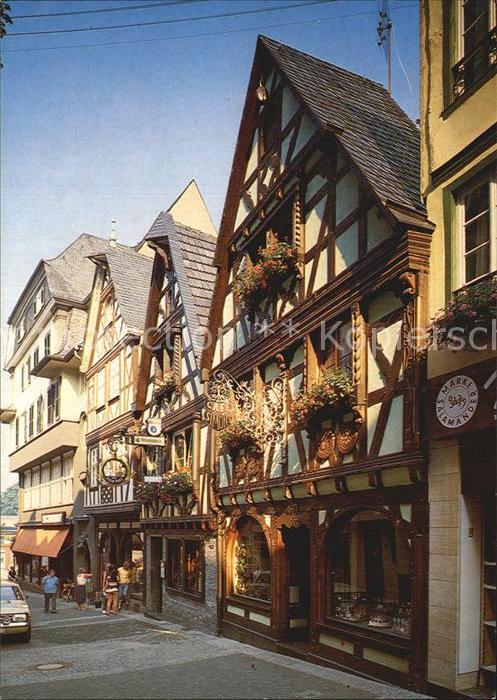 Linz Rhein Rheinstrasse Alte Fachwerkhaeuser