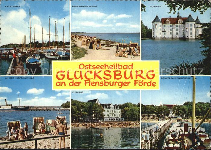 Gluecksburg Ostseebad Yachthafen Badestrand Schloss Kurpromenade