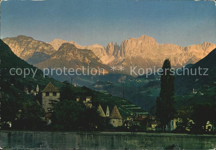 Bolzano Rosengarten Sonnenuntergang