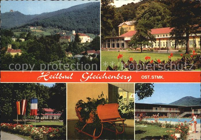 Gleichenberg Bad Kurmittelhaus Kurpark Schlitten Schwimmbad