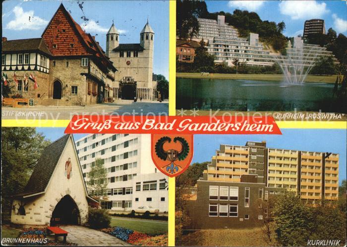 Bad Gandersheim Stiftskirche Kurheim Roswitha Brunnenhaus Kurklinik