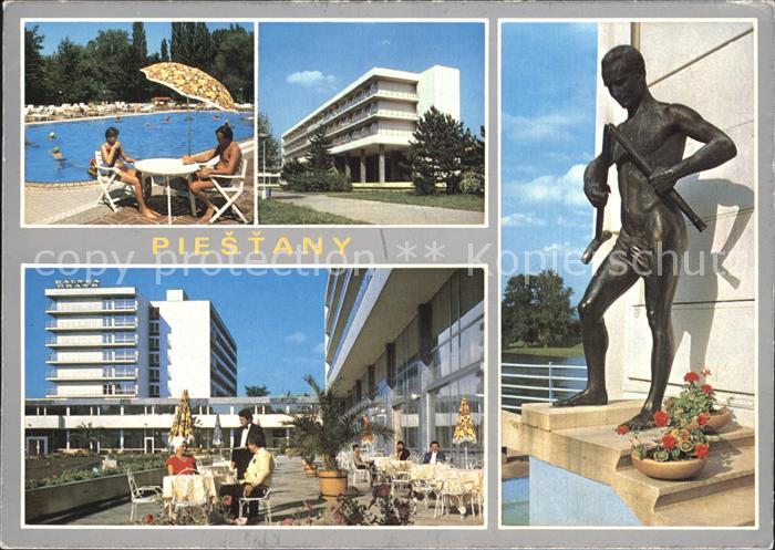 Piestany Praesidentenstatue Hotelanlagen