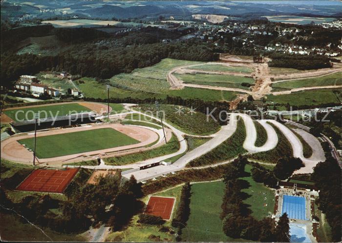 Luedenscheid Stadtion Freibad Luftbild