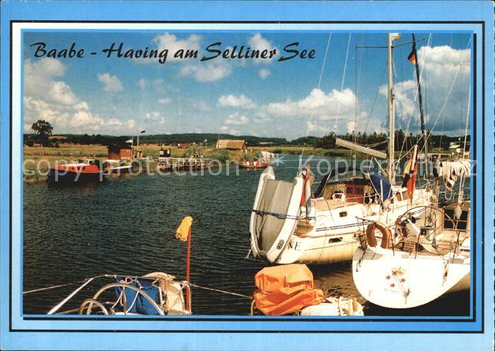 Baabe Ostseebad Ruegen Hafen Seeliner See