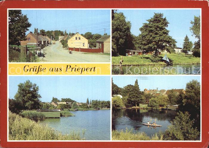 Priepert Dorfstrasse Kanal See