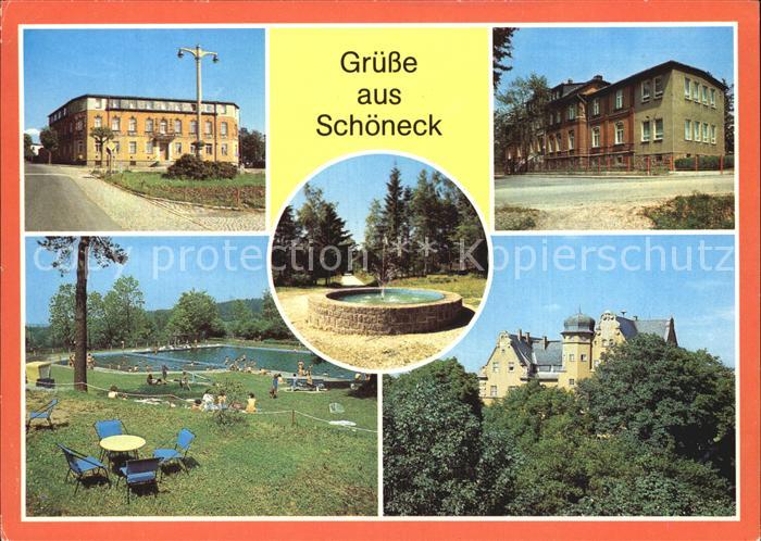 Schoeneck Vogtland HO Hotel Schoenecker Hof Kinderkurheim Freibad Rathaus