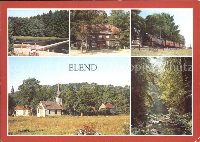 Elend Harz Waldbad Ausflugsgaststaette Gruene Tanne Kirche Harzquerbahn