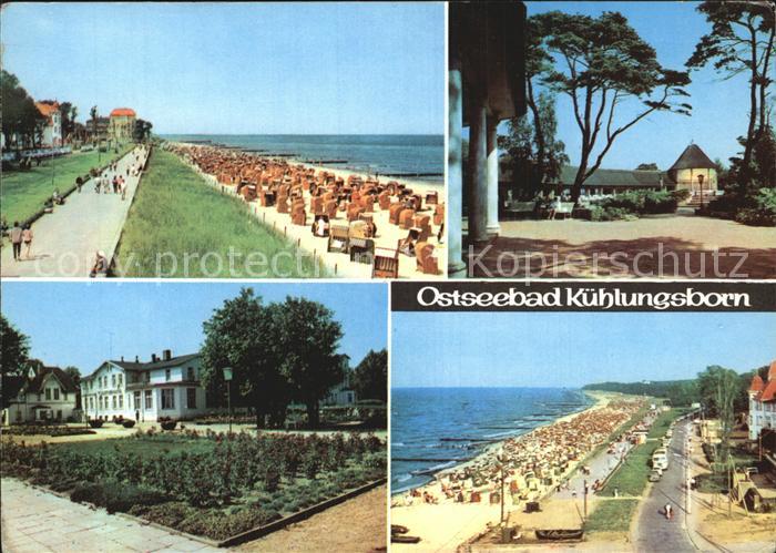 Kuehlungsborn Ostseebad Strand Uferpromenade