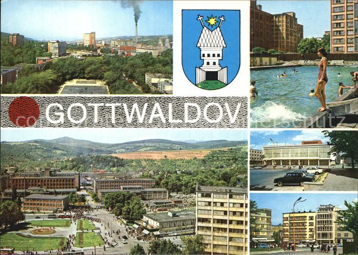 Gottwaldov Tschechien Schwimmbad Stadtansichten