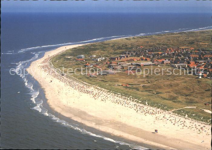 Langeoog Nordseebad Strand Ort Luftbild