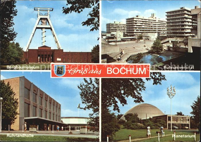 BOCHUM  CITY Bergbaumuseum Ruhruniversitaet Ruhrlandhalle Planetarium
