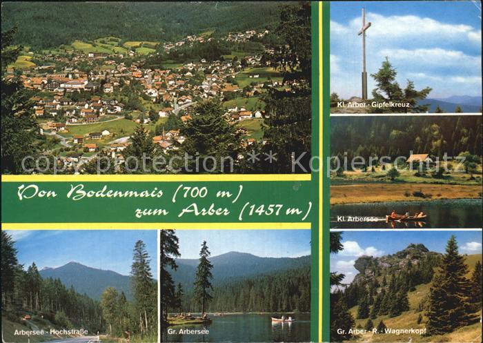 Bodenmais Arbergebiet See Wagnerkopf Gipfelkreuz