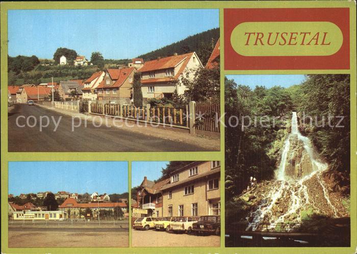 Trusetal Eisensteinstrasse Wasserfall HO Gaststaette