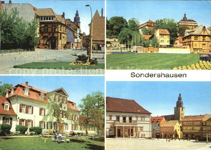 Sondershausen Thueringen Wilhelm Pieck Strasse Schloss HO Gaststaette Zum Possen
