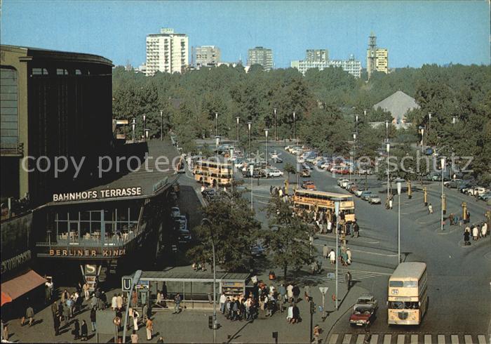 BERLIN  CITY Bahnhof Zoo Blick auf Hansaviertel