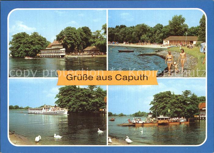 Caputh Gaststaette Am Faehrhaus MS Seebad Templin Weisse Flotte Faehre