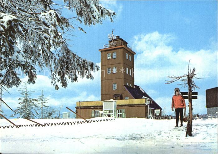 Oberwiesenthal Erzgebirge Wetterwarte Fichtelberg Winter