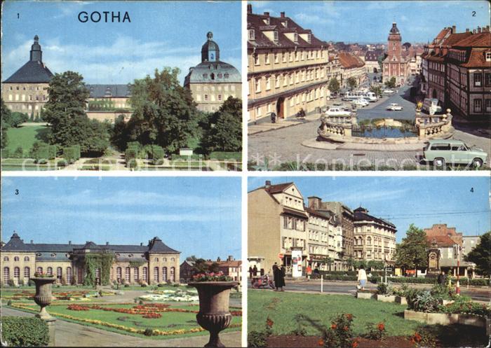 Gotha Thueringen Schloss Hauptmarkt Orangerie Arnoldiplatz