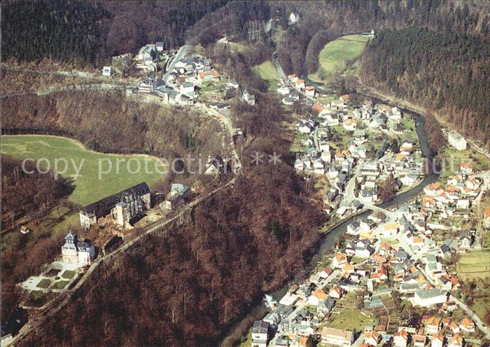 Schwarzburg Thueringer Wald Schwarzatal Luftbild