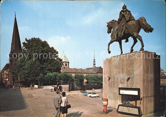 Essen Ruhr Muensterkirche Denkmal Kaiser Wilhelm I