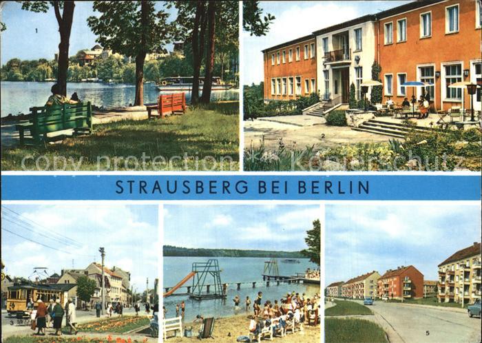 Strausberg Brandenburg Faehre Straussee HO Hotel Grosse Strasse