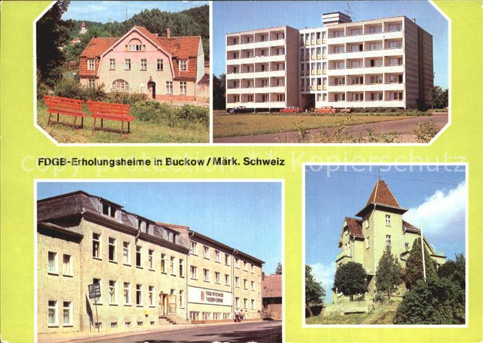 Buckow Maerkische Schweiz FDGB Erholungsheime Maerkische Schweiz Theodor Fontane