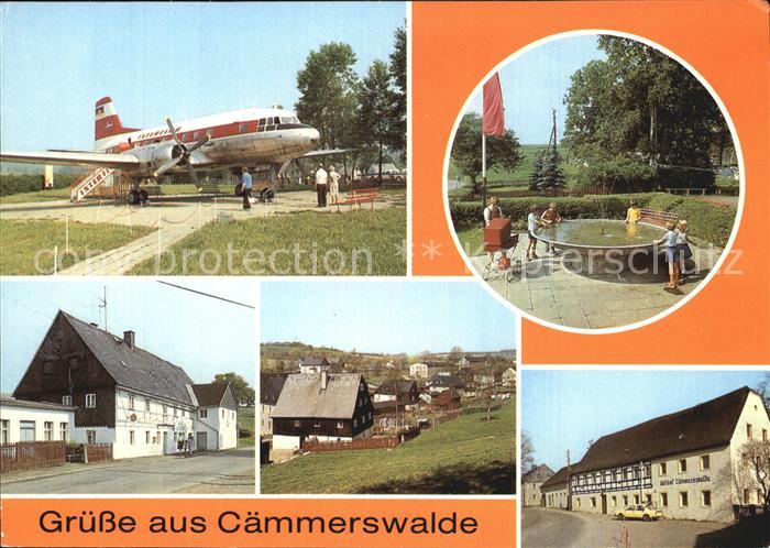 Caemmerswalde Schauflugzeug Parkanlage Gasthof Caemmerswalde