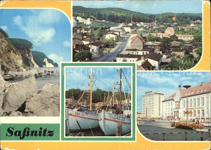 Sassnitz Ostseebad Ruegen Kreidekueste Hohes Ufer Fischereihafen