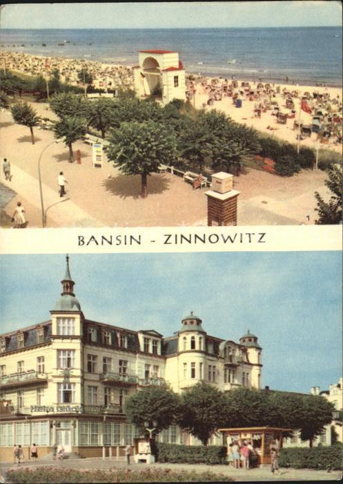 Bansin Ostseebad Strand Zinnowitz FDGB Heim Glueck auf