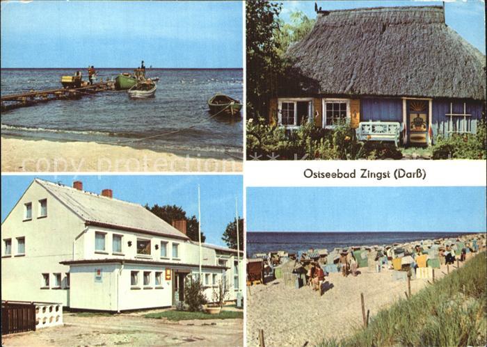 Zingst Ostseebad Fischerstrand Rohrdachkate FDGB Erholungsheim Stranddistel