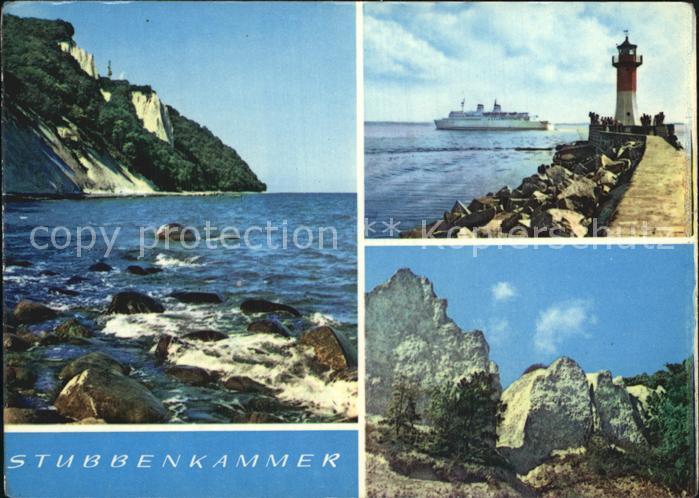Stubbenkammer Ruegen Koenigsstuhl Faehrschiff MS Sassnitz Kreidefelsen