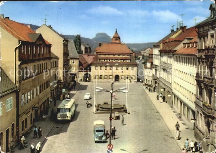Bad Schandau Markt Luftaufnahme